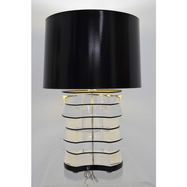 Lucite and Acrylic Table Lamp by Clear-Lite For Sale - Image 9 of 9