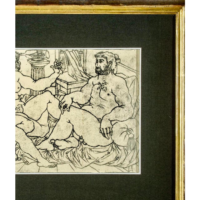 Amerigo Tot, 1960s Signed and Dated Mythological Nude Drawing For Sale - Image 4 of 9