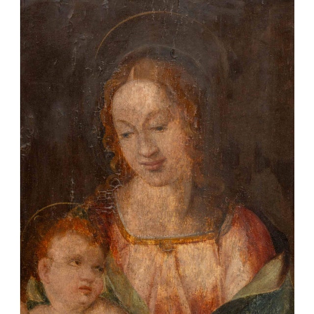Figurative After Giovanni Del Brina Madonna and Child, 17th Century For Sale - Image 3 of 7