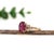 4Ct Ruby Ring With Earth Mined Diamond Accents: Solid 14k Gold, Size 6.75 For Sale - Image 4 of 6