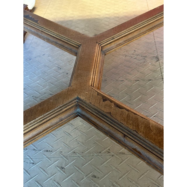 Antique Writing Table With Leather Top For Sale - Image 10 of 11