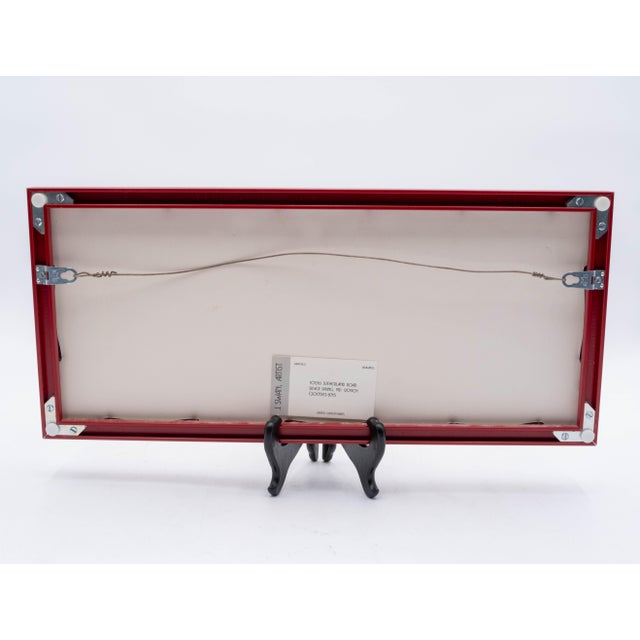 Paint 1990s "Red Hot Blues" Crabs Drawing Watercolor Signed J. Swan Numbered For Sale - Image 7 of 7