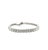 Silver 12.21 Ct Oval Cut Diamond Tennis Bracelet For Sale - Image 8 of 8