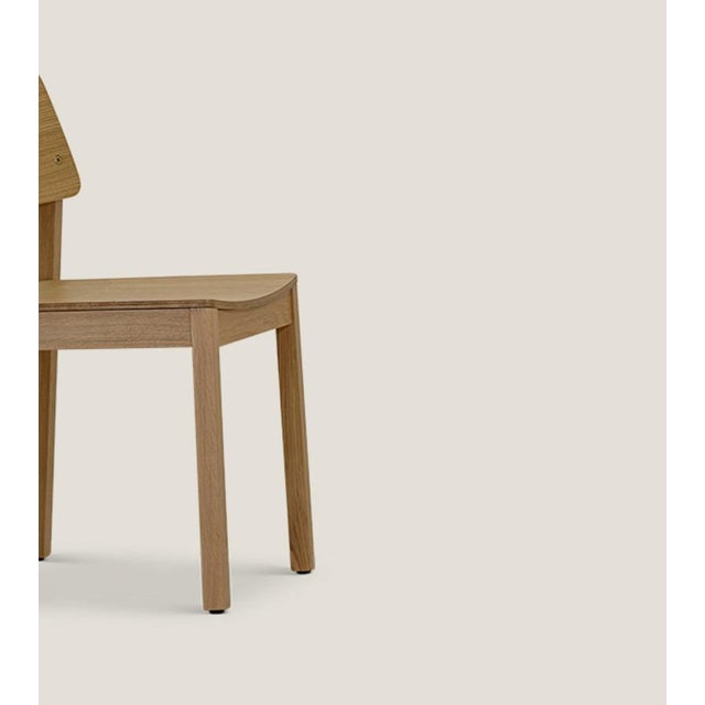 Gold Mid Chair with Veneer by Friis and Moltke for On Collection For Sale - Image 8 of 11