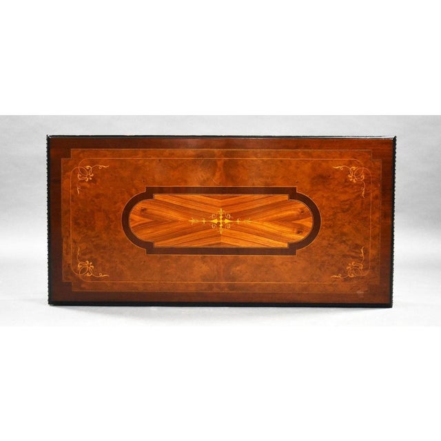 Victorian Burr Walnut Inlaid Card Table, 1860s For Sale - Image 13 of 16