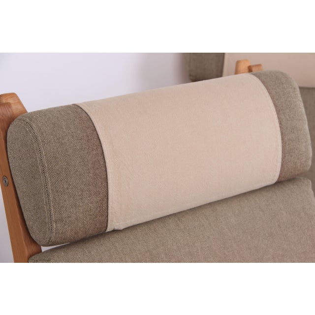 Beige GE375 Modular Sofa in Oak by Hans J. Wegner for Getama, 1970s, Set of 4 For Sale - Image 8 of 16