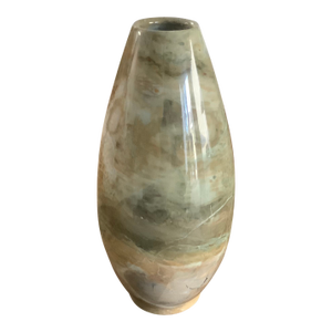 Vintage Striated Marble or Granite Vase