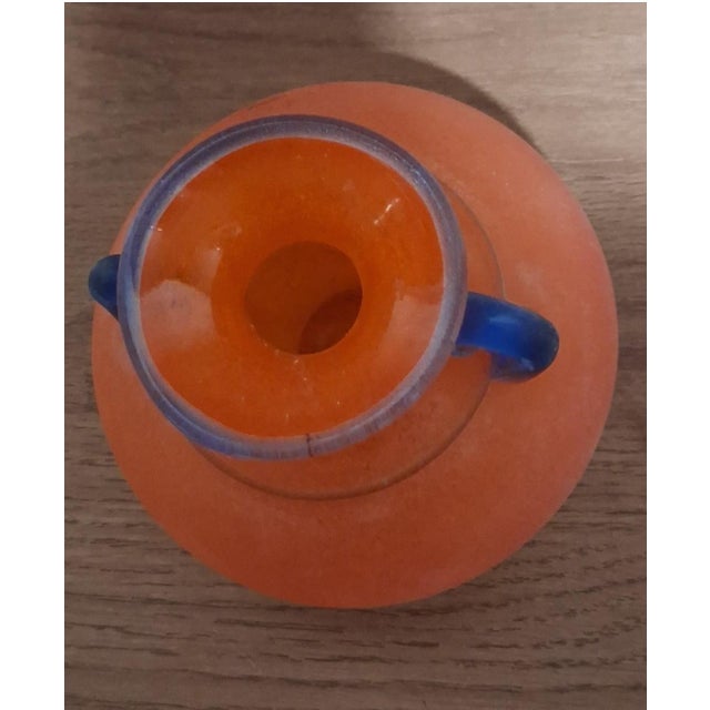Up for sale is a breathtaking, authentic piece of vintage Italian art glass—a Franco Moretti Murano Scavo Amphora Vase,...