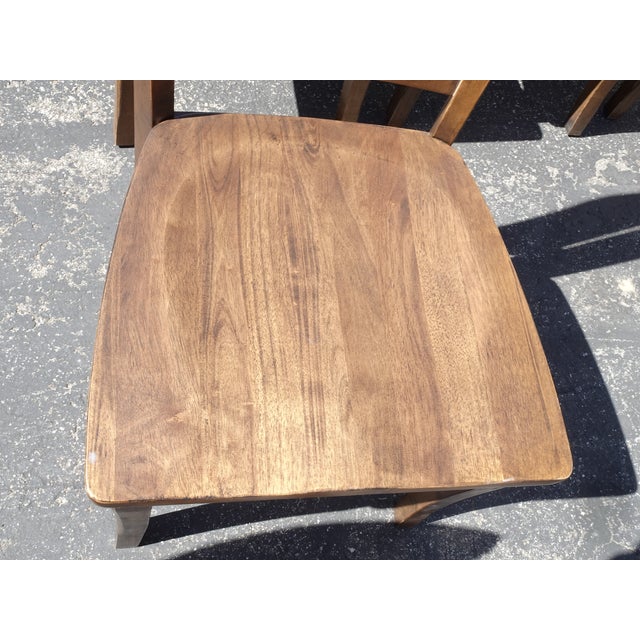 Set of Six Vintage Bassett Furniture Dining Room Chairs Mission Style For Sale - Image 17 of 18