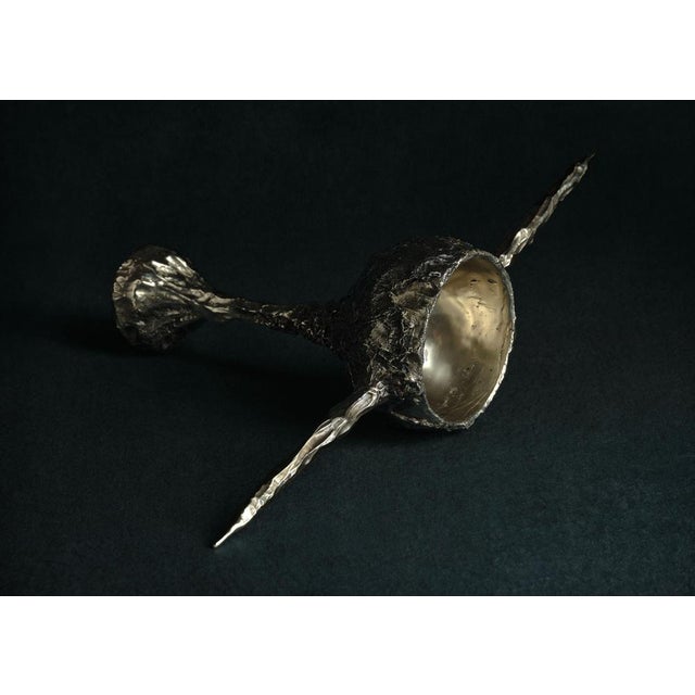 Omnia vanitas vanité 17 candelabra in patinated cast bronze by william guillon hand sculpted, dated and signed dimensions:...