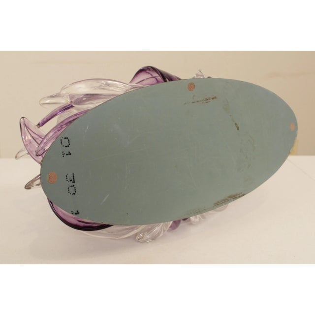 Vintage Hand Blown Art Glass Candle Holder For Sale - Image 12 of 13