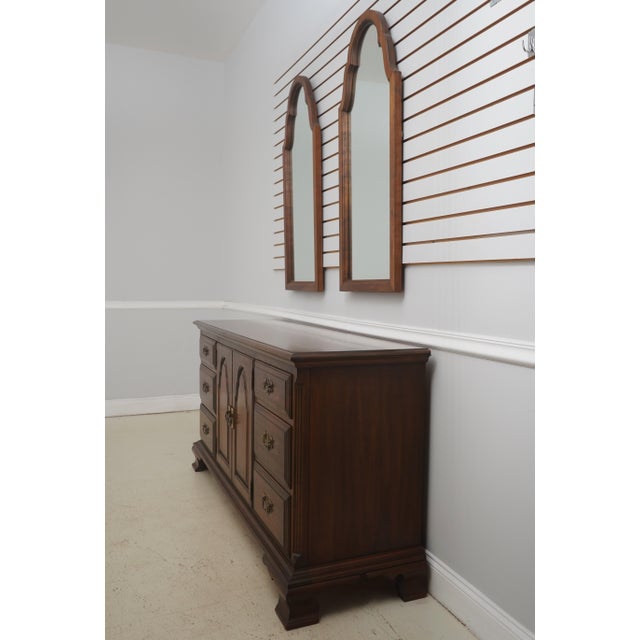 Age: Approx: 40 Years Old Details: Beveled Glass Dovetailed Drawer Construction Quality Construction Brown Cherry Finish...