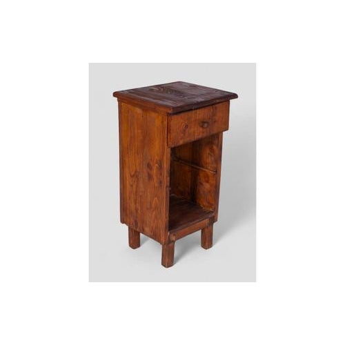 Vintage Wood Nightstand For Sale - Image 4 of 7