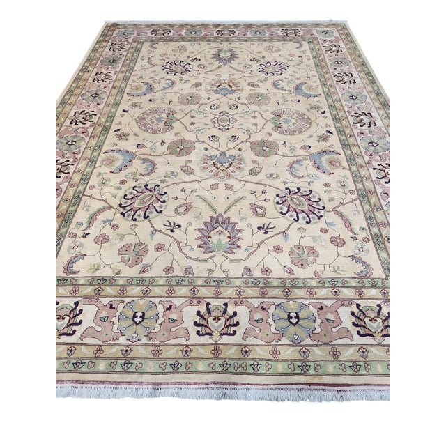 Afghan Oushak Wool Rug 8’4” X 11’2” For Sale - Image 4 of 5