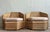 Vintage Coastal Brown Jordan Faceted Rattan Lounge Chairs - A Pair For Sale - Image 11 of 12