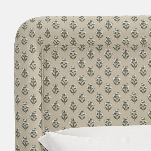 Textile Stoffer Home x Cloth & Company Marisa Platform Bed in Francie Sage - Full/Double For Sale - Image 7 of 7