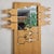 Brown Italian Blonde Wood ‘Scorpion’ Coat Rack with Mirror by Anonima Design For Sale - Image 8 of 11