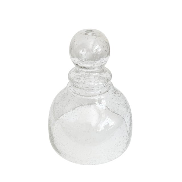 Contemporary 1990s Seeded Bubble Glass Garden Cloche With Vent Hole For Sale - Image 3 of 4