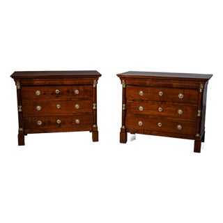 Large Antique Italian Chests of Drawers, 1800s, Set of 2 For Sale