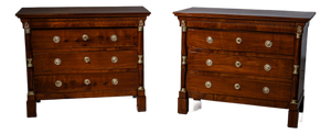 Large Antique Italian Chests of Drawers, 1800s, Set of 2