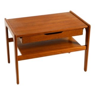 Mid-Century Modern Danish Teak Side Table with Drawer by Salin Nyborg, 1960s For Sale