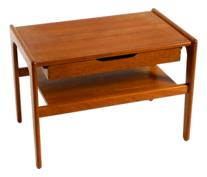 Mid-Century Modern Danish Teak Side Table with Drawer by Salin Nyborg, 1960s