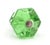 Vintage cabinet or drawer knob made of green glass with a hexagon shape. The original mounting nuts are included. Good...
