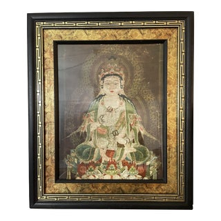 Vintage Print of Buddhist Painting Bodhisattva Fugen For Sale