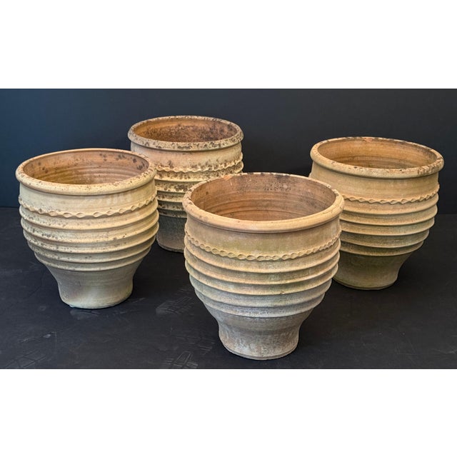 Ceramic Large Greek Garden Planter Pot or Urn of Terracotta From Crete - Three Available For Sale - Image 7 of 8