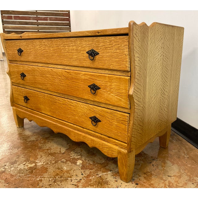 Kjaernulf Style Danish Oak Chest of Drawers, C. 1970s For Sale - Image 11 of 18