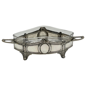 German Neoclassical Jardiniere with Glass Insert
