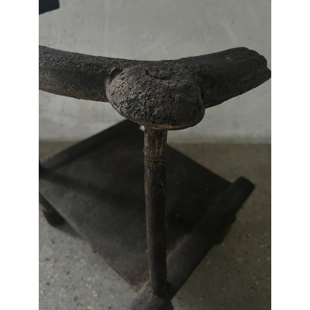 Early 20th Century 20th Century Small Weathered African Chair For Sale - Image 5 of 8