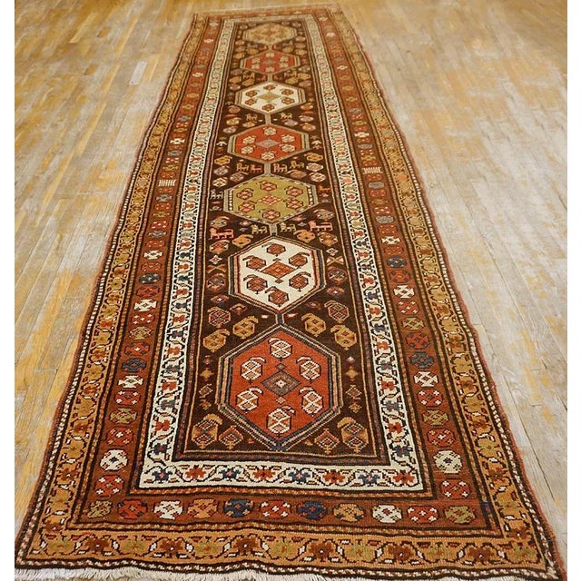 Early 20th Century W. Persian Kurdish Runner Carpet 3'10" x 13'2" - 117 x 401 General Rug Type: Persian Tribal Specific...