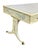 Vanilla Faux Bamboo Blue and Creme Toile De Joy Chinoiserie Large Leather Top Executive Desk For Sale - Image 8 of 12