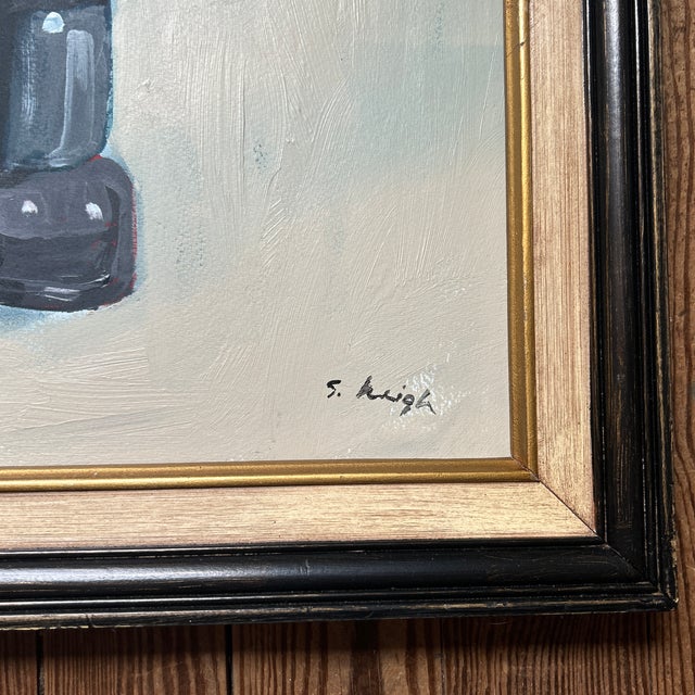 Contemporary Original Painting by Stephen Heigh “Robot” For Sale - Image 4 of 5