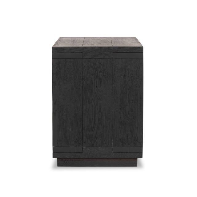 Four Hands Warby Nightstand - Worn Black Veneer For Sale In Austin - Image 6 of 12