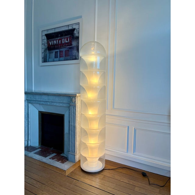 Glass LT316 Floor Lamp by Carlo Nason for Mazzega, 1969 For Sale - Image 7 of 7