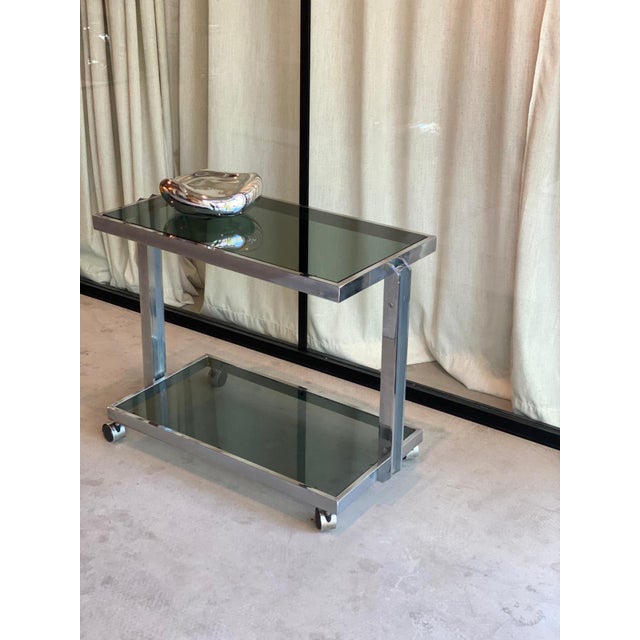 Serving Bar Cart by Milo Baughman For Sale - Image 3 of 8
