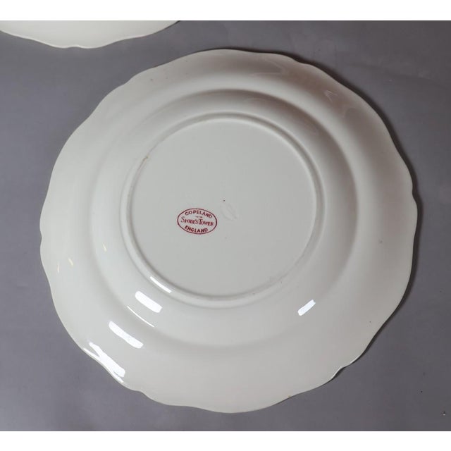 1930s Set of 4 Vintage Copeland Spode Tower Red Transferware Plates, England, Circa 1920s–1930s For Sale - Image 5 of 5