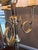 Metal Vintage Brass Bouillotte Horn 3-Arm Lamp For Sale - Image 7 of 13