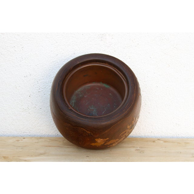 Large Antique Japanese Inlay Wood Hibachi Platter For Sale In Los Angeles - Image 6 of 9