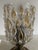 Amber Pressed Glass Table Lamp with Wooden Base, 1970s For Sale - Image 12 of 13