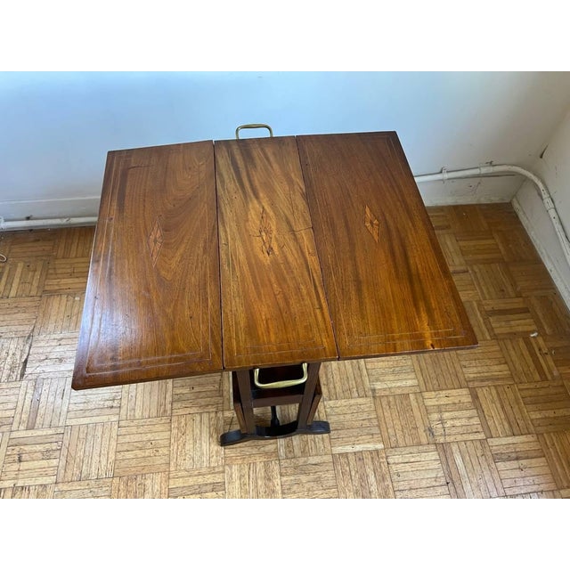 Early 20th Century George III Style Mahogany Two Tier Side Table For Sale - Image 9 of 12