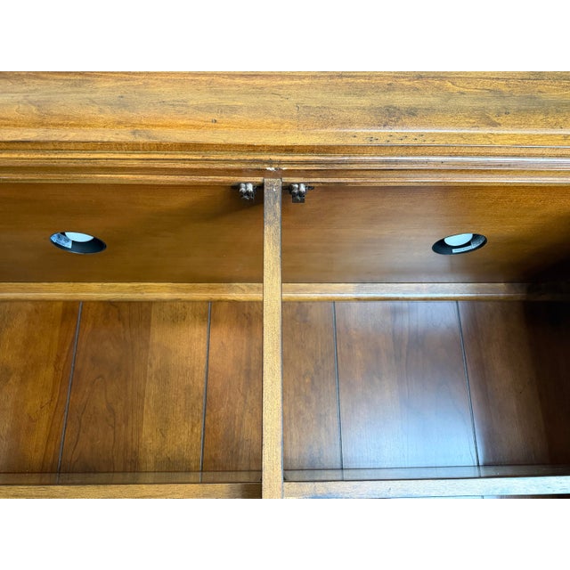 Brass Liberty Furniture Solid Wood Lighted Display Cabinet For Sale - Image 8 of 12