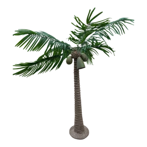 Mid Century Coastal Palm Tree Bullet Floor Lamp