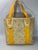 Contemporary Pre-Loved Celine Yellow Beige Canvas Coated PVC Plastic Macadam Tote Bag For Sale - Image 3 of 18
