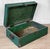 Antique Traditional Green Wood Stanley Tool Box Storage Chest For Sale - Image 4 of 10