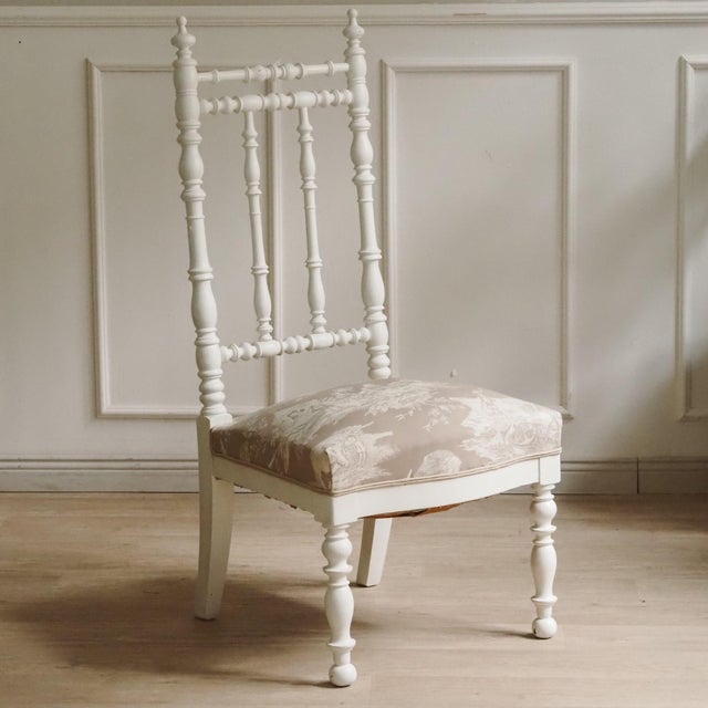 Low Gründerzeit Chair with Turned Backrest For Sale - Image 5 of 10