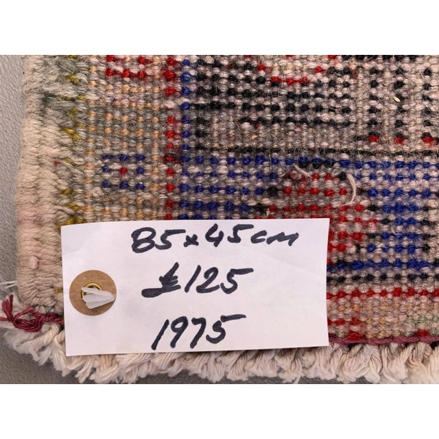 1960s Small Vintage Turkish Rug in Wool For Sale - Image 5 of 6