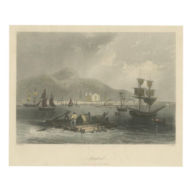 After W. H. Bartlett, Montreal, 1842, Paper For Sale